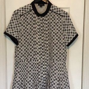 Jason Wu Black White Summer Dress L Buttons Target